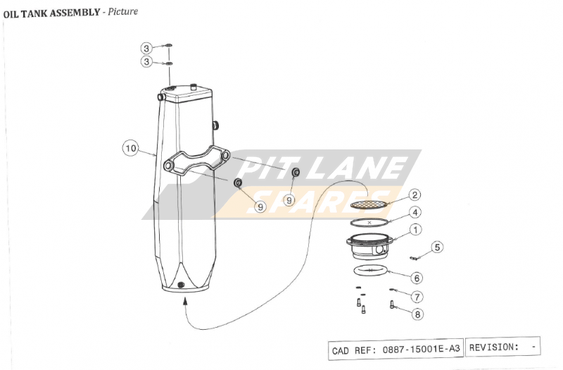 OIL TANK ASSEMBLY Diagram